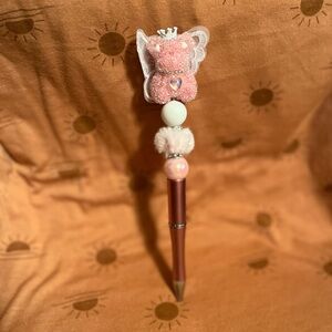 Cute Pink Angel Bear Pen